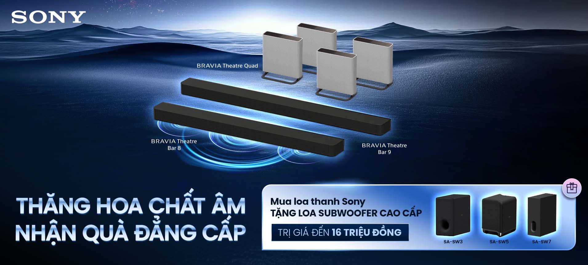 Sắm loa Sony - Tặng ngay Loa Subwoofer !!