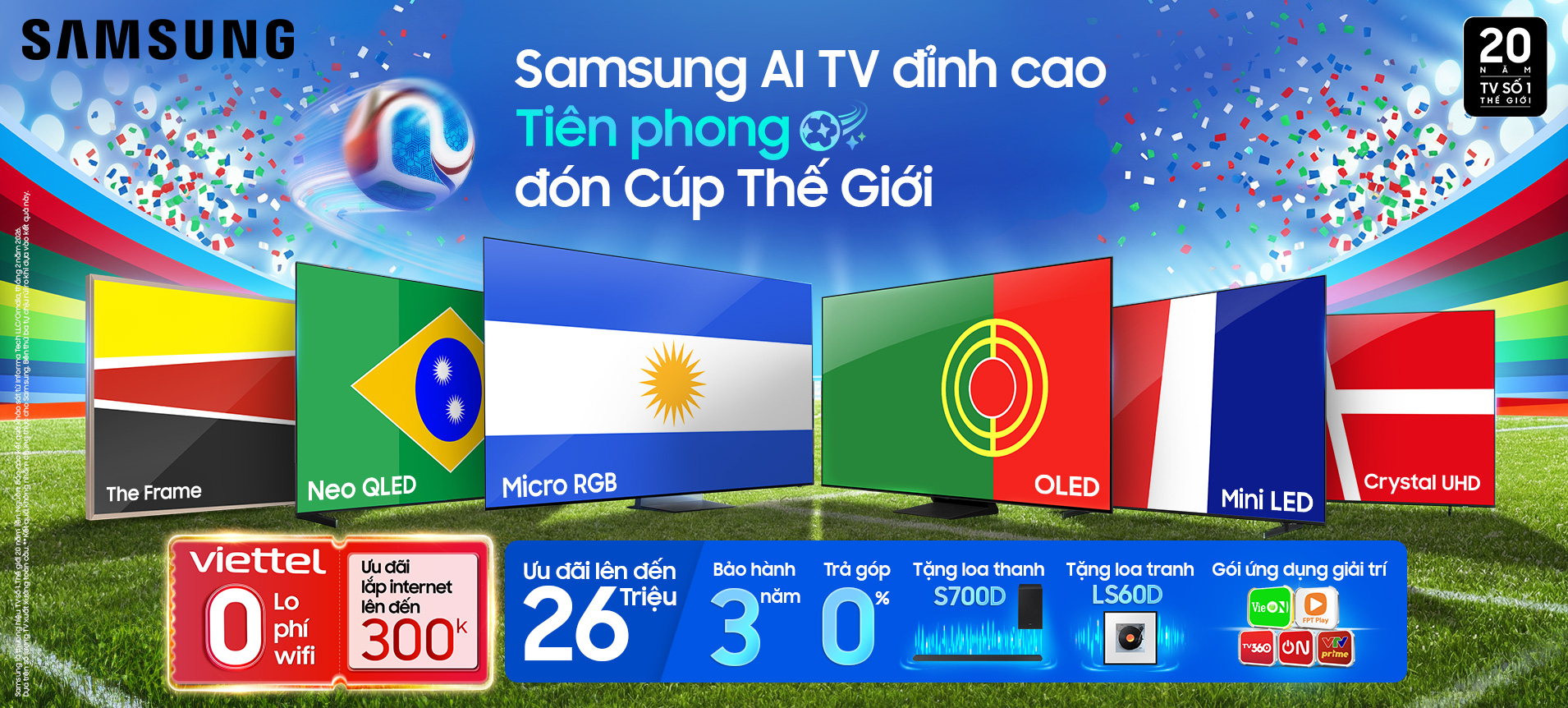 Samsung AI TV Đỉnh Cao - World Cup 2026
