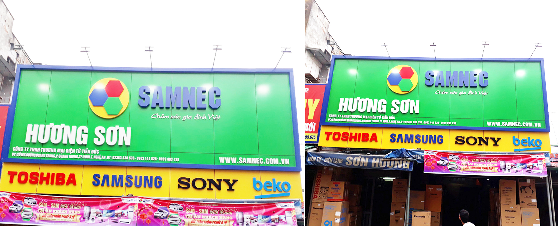 Đại lý Samnec hệ thống Sơn Hương NA