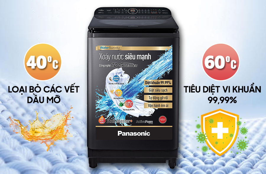 Máy giặt lồng đứng Panasonic
