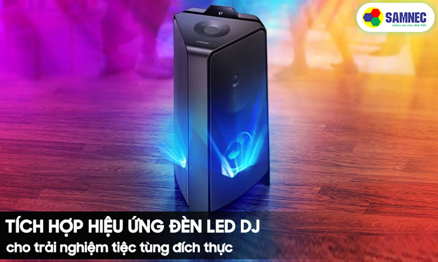 Đèn DJ trên loa tháp