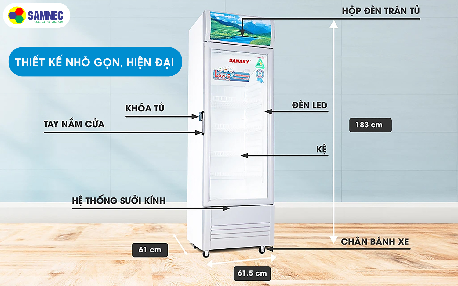 THIẾT KẾ NHỎ GỌN, HIỆN ĐẠI.