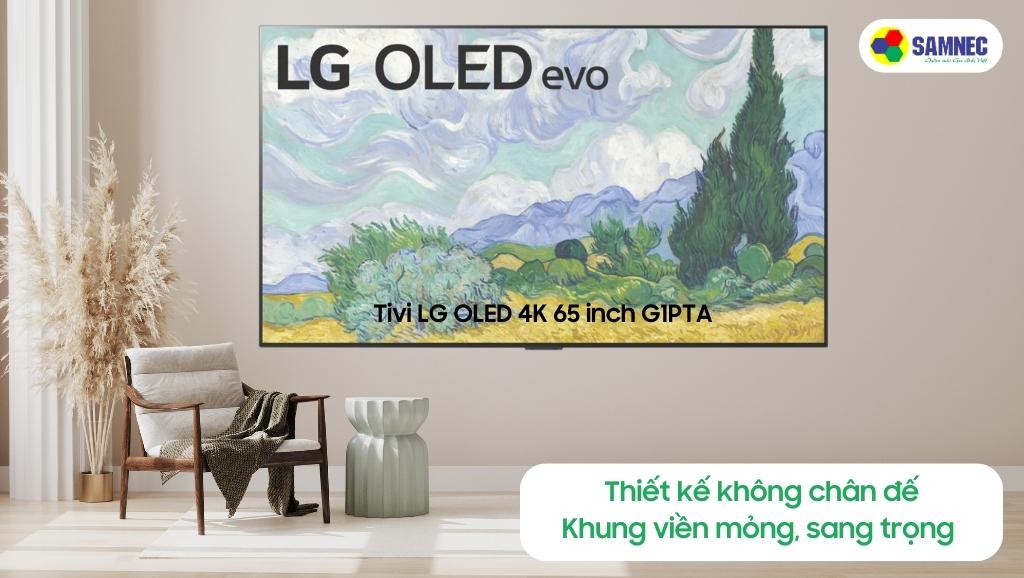 Thiết kế treo tường của Tivi LG G1PTA
