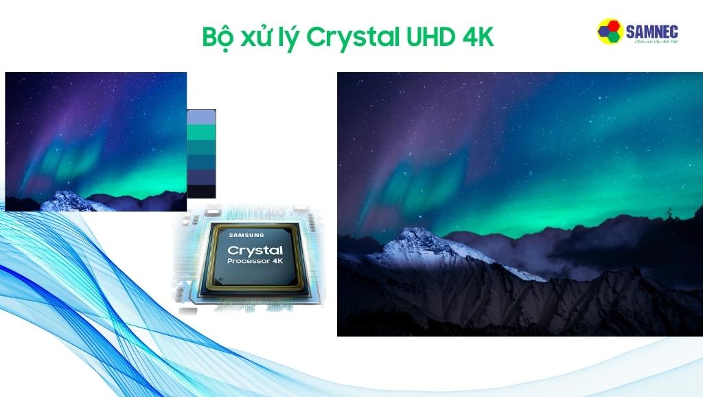Bộ xử lý Crystal Processor 4K của Tivi Samsung AU7700