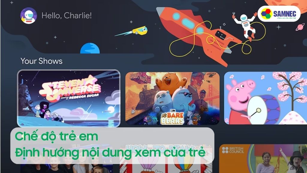 Chế độ trẻ em  trên tivi Sony