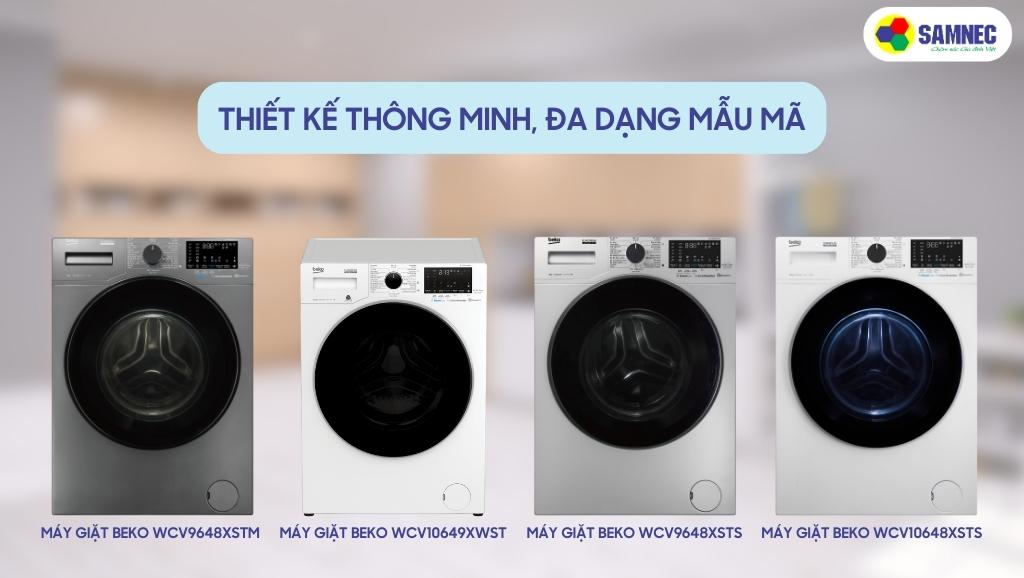 Thiết kế hiện đại của dòng máy giặt Beko