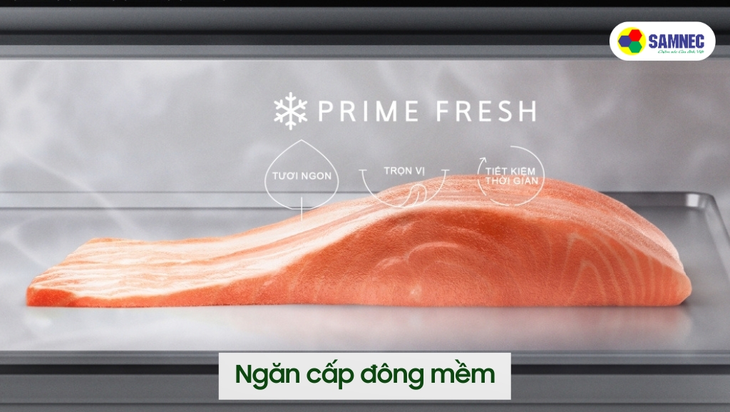 Ngăn cấp đông mềm giúp lựa chọn nhiệt độ bảo quản phù hợp 