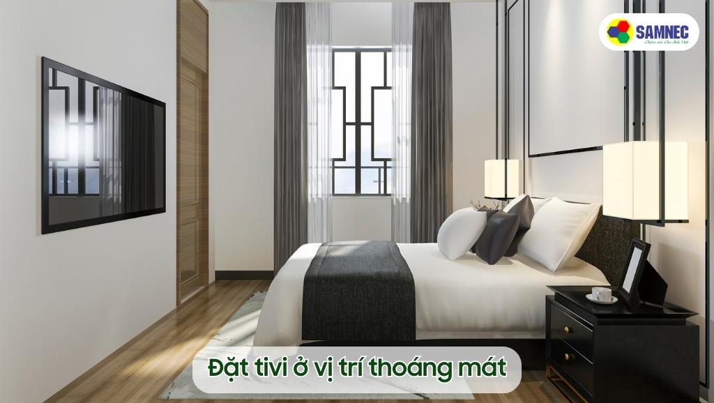 Đặt tivi ở vị trí thoáng mát