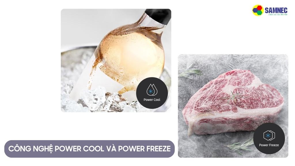 Chế độ Power Cool và Power Freeze của tủ lạnh Samsung SBS RS64R5301B4/SV