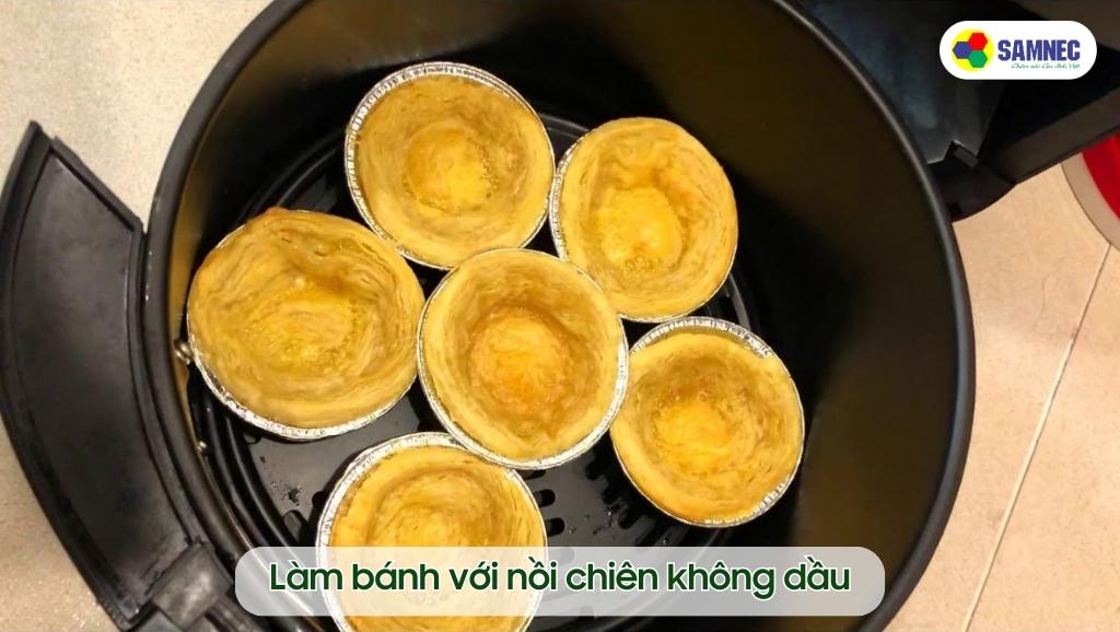Làm bánh với nồi chiên không dầu