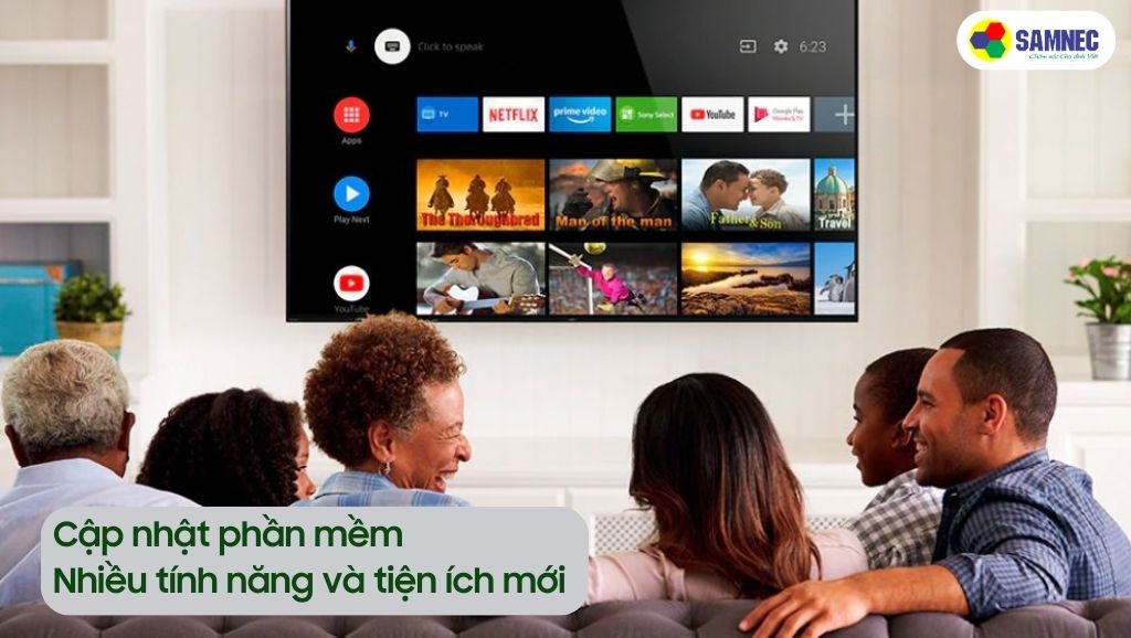 Nhiều tính năng và tiện ích mới khi cập nhật phần mềm tivi Sony