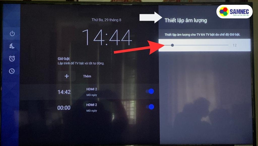Cách sử dụng tính năng báo thức trên tivi Sony