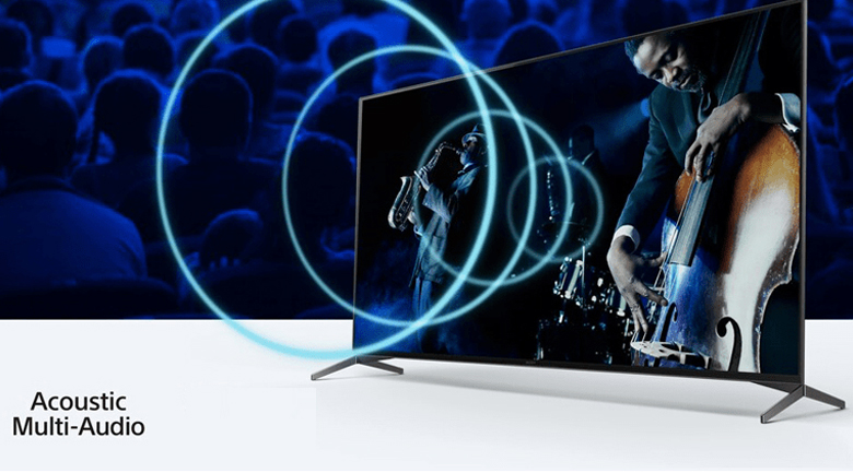 Tivi LED Sony KD-65X95J - Âm thanh phát ra từ màn hình kết hợp hoàn hảo cùng hành động qua công nghệ Acoustics Multi-Audio