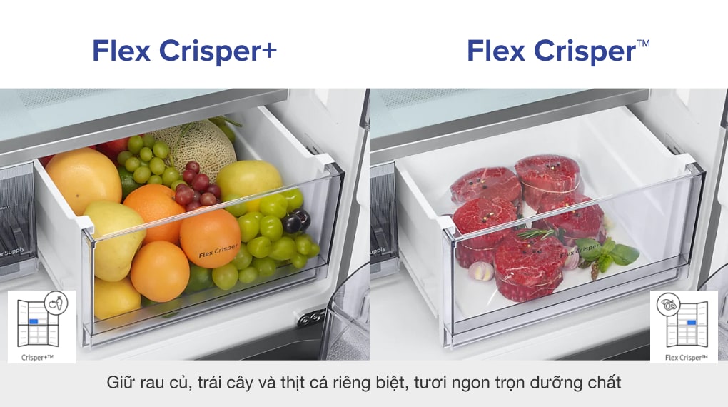 khay giữ đồ rau củ quả và thịt - Samnec Điện Máy