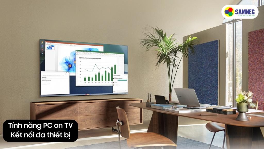 Tivi Samsung Q65A giúp tăng trải nghiệm học và làm việc tại nhà