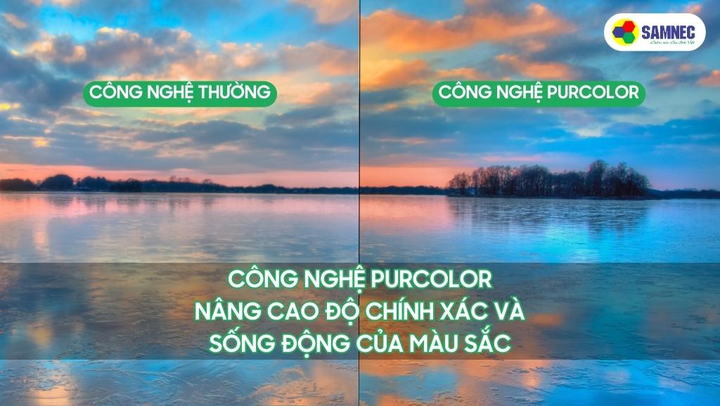 Công nghệ PurColor của Tivi Samsung AU7002