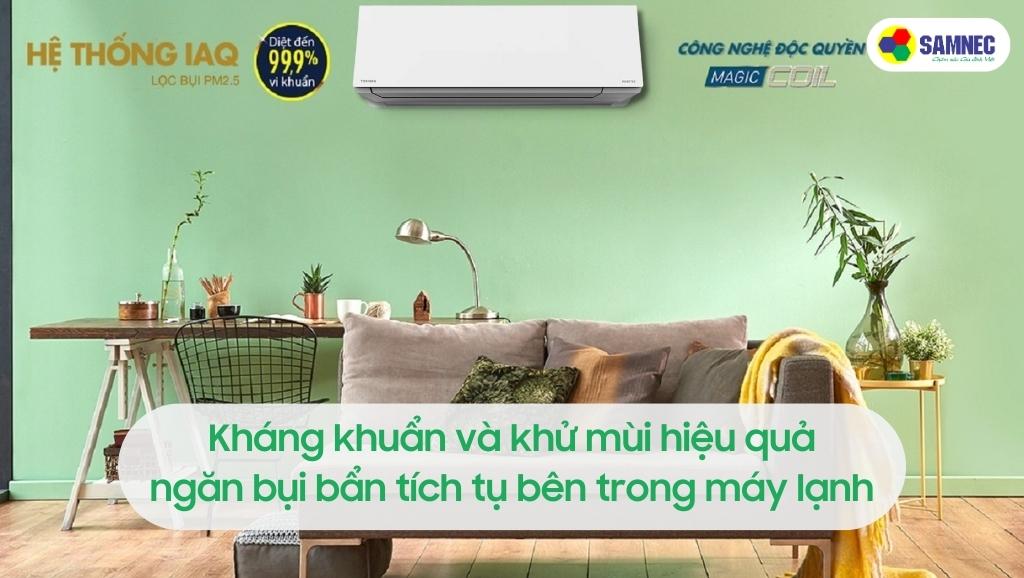 Bộ lọc không khí Toshiba IAQ và công nghệ Magic Coil của Toshiba RAS-H10E2KCVG-V