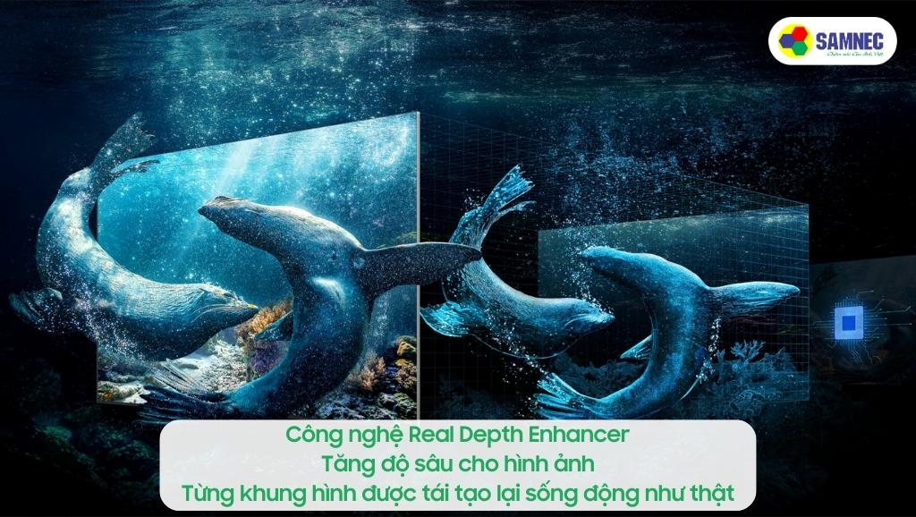 Tính năng Real Depth Enhancer của Tivi Samsung S95B