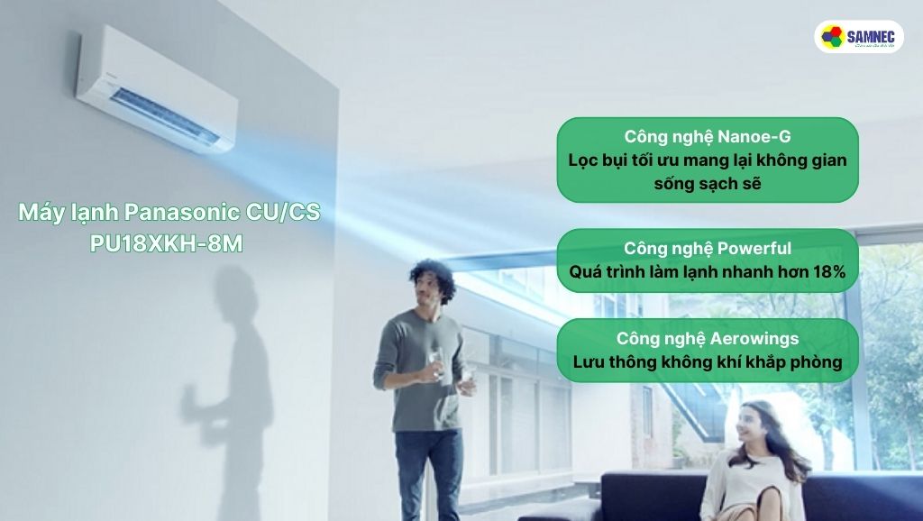 Các tiện ích của máy lạnh Panasonic CU/CS-PU18