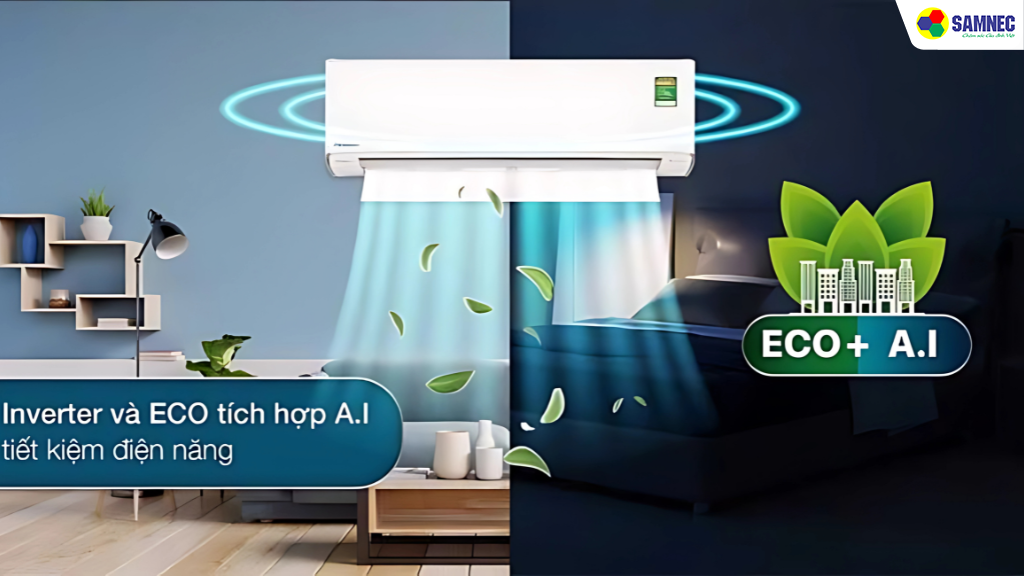 Điều hòa Panasonic CU/CS-PU9AKH-8 ứng dụng AI vào công nghệ làm mát 