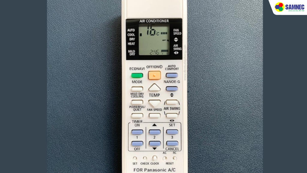 Tại sao điều khiển điều hòa Panasonic không có nút check&nbsp;