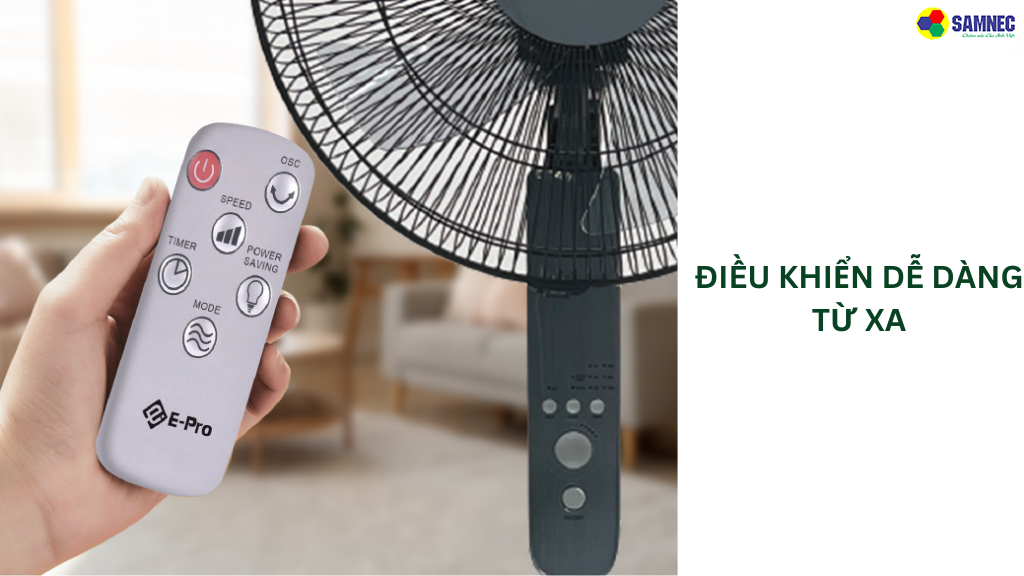 Điều khiển dễ dàng từ xa 