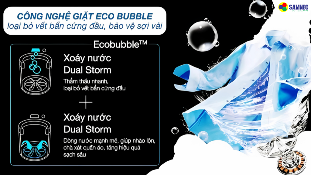 Công nghệ giặt Eco Bubble 