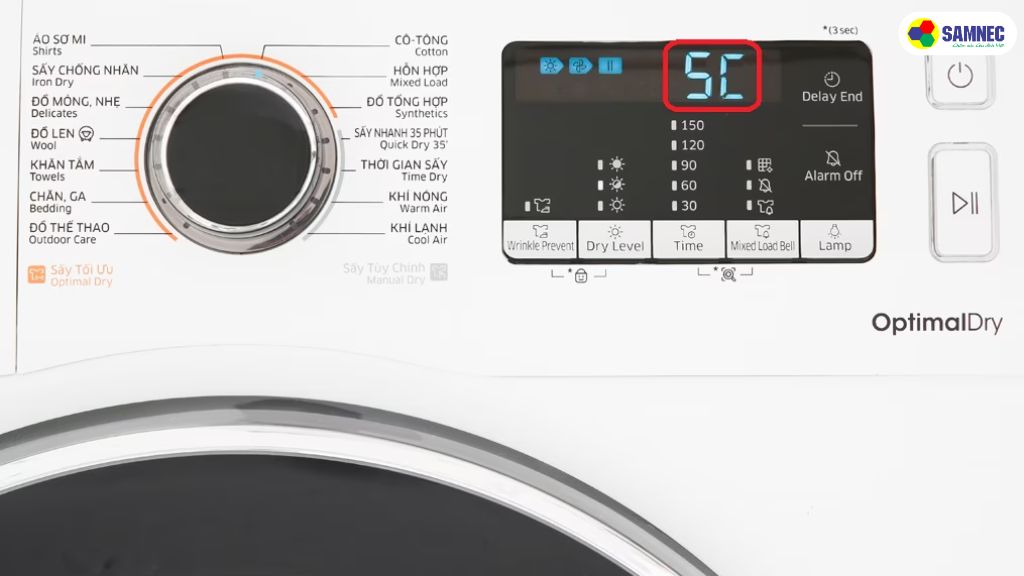  Lỗi 5C máy giặt Samsung là gì?