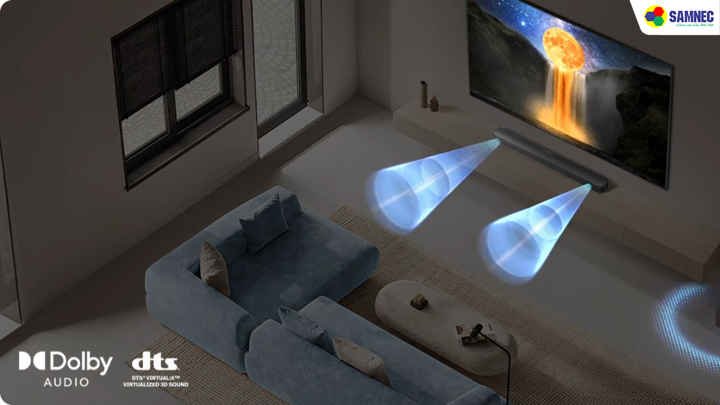 Công nghệ âm thanh vòm Dolby Audio & DTS Virtual:X: 