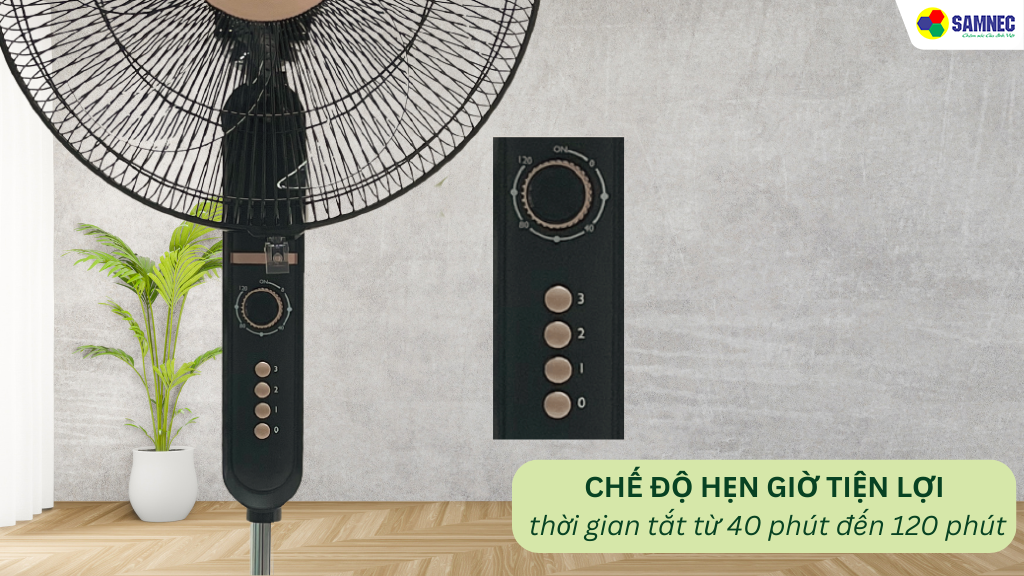 Chế độ hẹn giờ tiện lợi cho giấc ngủ thoải mái 
