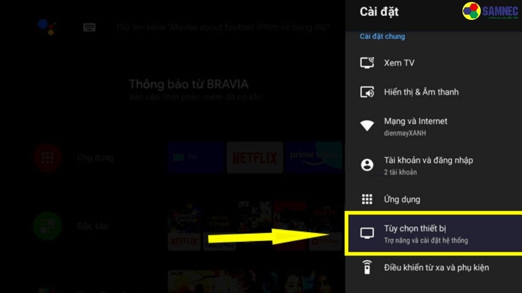  Cách bật chế độ tiết kiệm điện trên tivi Sony&nbsp;
