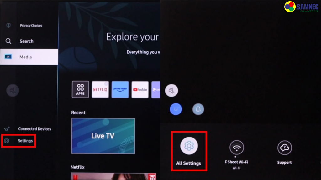 Cách cài đặt lại giọng nói trên tivi Samsung