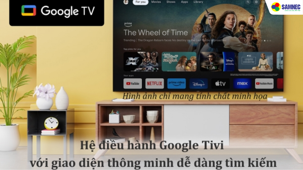 Hệ điều hành Google TV vớ kho nội dung phong phú 