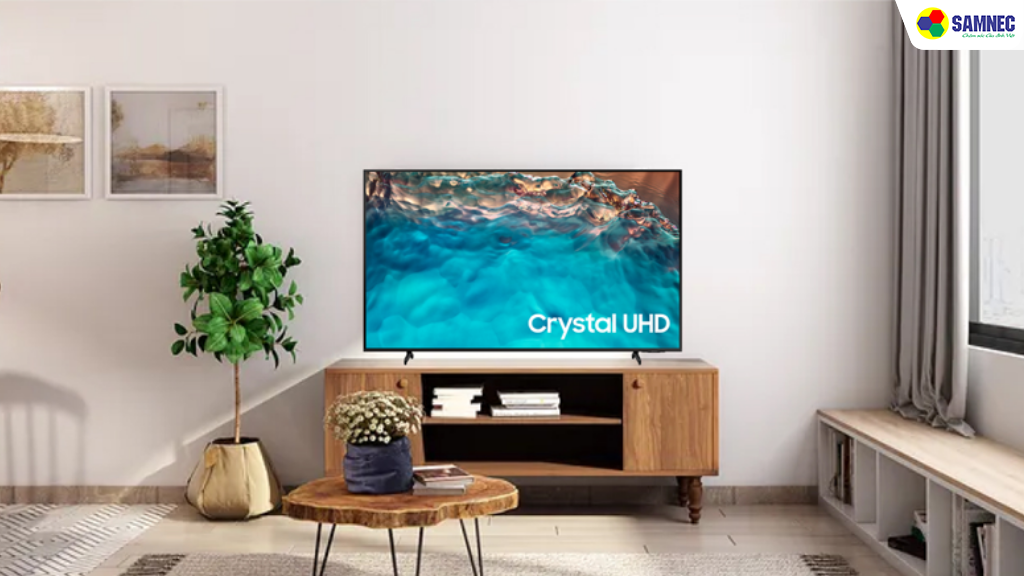 Đánh giá về thiết kế tivi Samsung UA43DU8000KXXV