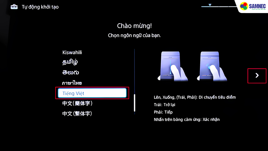 khôi phục cài đặt gốc tivi Sony bằng phím cứng 