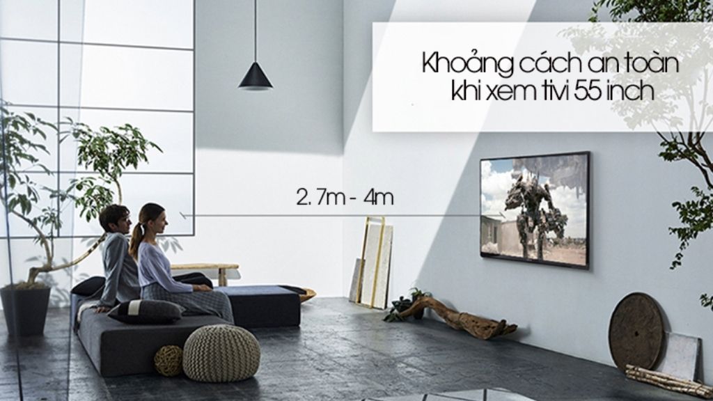 Cách chọn kích thước tivi phu hợp với không gian 