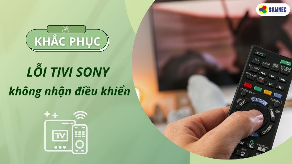 tivi sony không nhận điều khiển