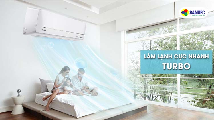 Công nghệ làm lạnh cực nhanh trên điều hòa Beko 12000 BTU