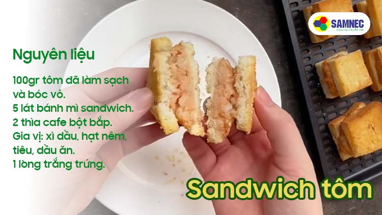 Công thức làm sandwich tôm