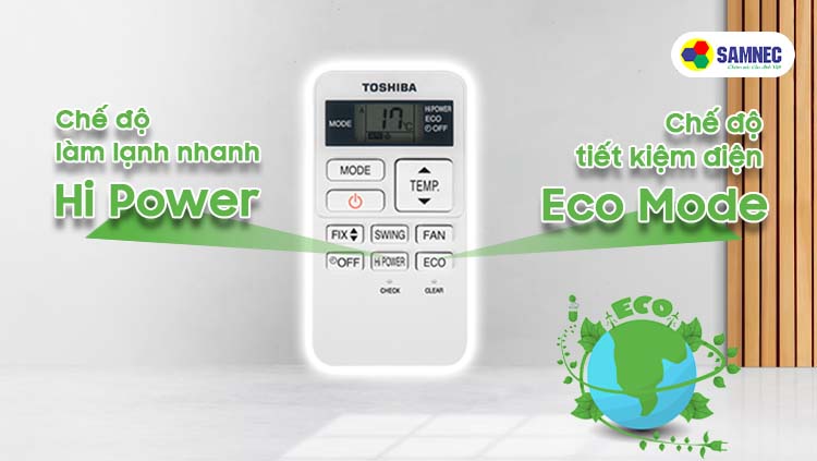 Chế độ đặc biệt trên điều hòa Toshiba Inverter 1 HP RAS-H10C4KCVG-V