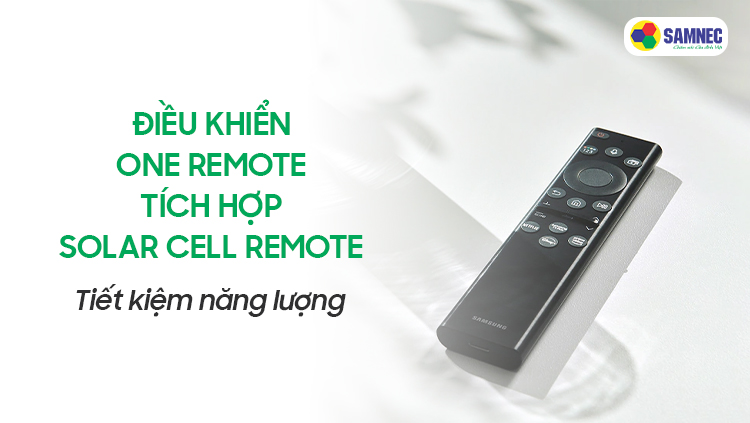 Điều khiển sạc pin năng lượng mặt trời trên tivi Samsung