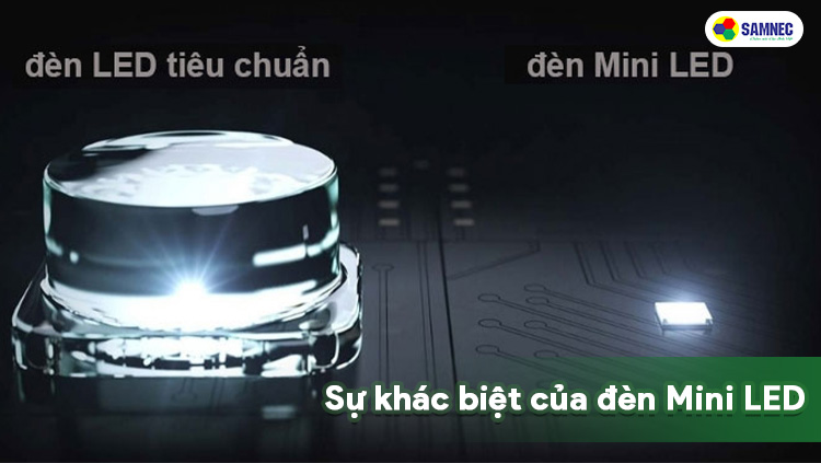 Sự khác biệt của đèn Mini LED trên tv Samsung