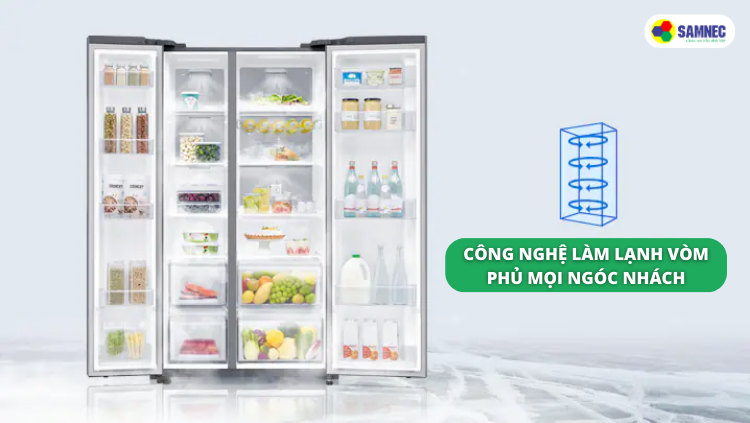 Công nghệ làm lạnh vòm trên tủ lạnh Samsung