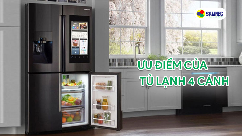 Tủ lạnh 4 cánh sở hữu nhiều ưu điểm
