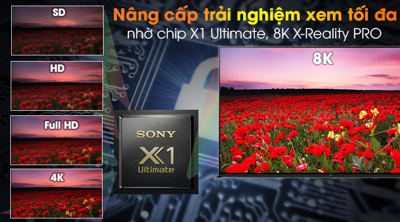 Android Tivi Sony 8K 85 inch KD-85Z8H - X1 Ultimate