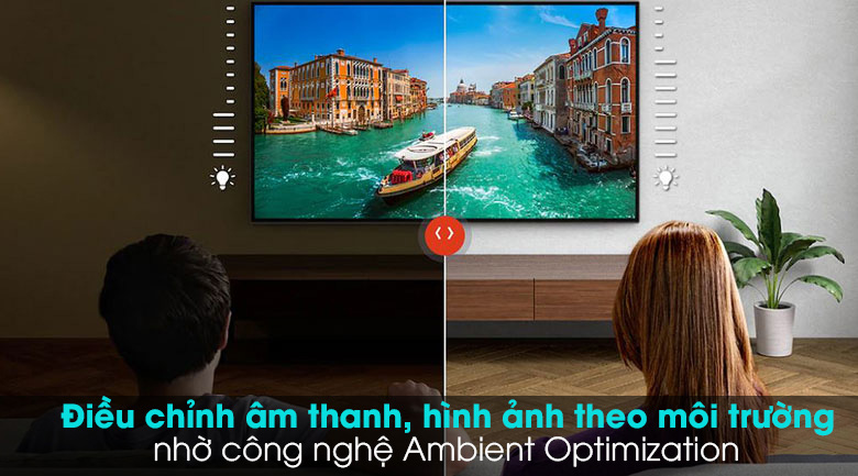 Android Tivi Sony 4K 49 inch KD-49X9500H - Cảm biến ánh sáng với công nghệ Ambient Optimization