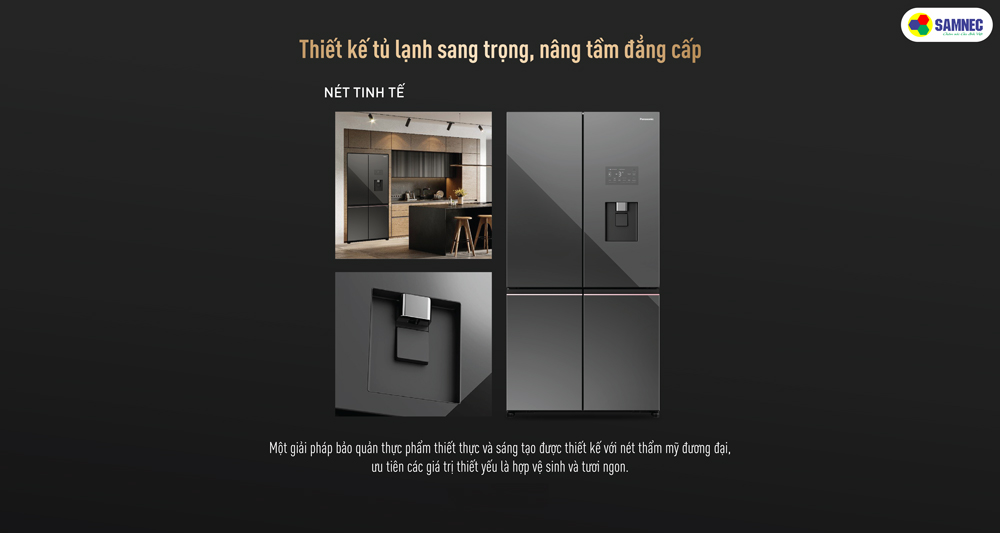 Thiết kế đẳng cấp cho không gian sống xứng tầm trên Tủ lạnh 6 cửa PRIME+ Edition NR-WY720ZMM