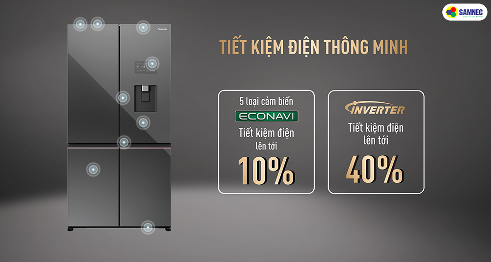 Công nghệ máy nén biến tần Inverter trên Tủ lạnh 6 cửa PRIME+ Edition NR-WY720ZMM