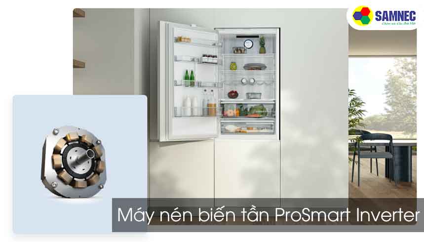 Công nghệ máy nén biến tần ProSmart Inverter trên tủ lạnh Beko 371 lít RDNT371E50VZHFSGB
