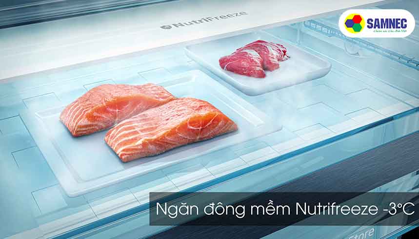 Công nghệ đông mềm Nutrifreeze -3°C trên tủ lạnh Beko 371 lít RDNT371E50VZHFSGB